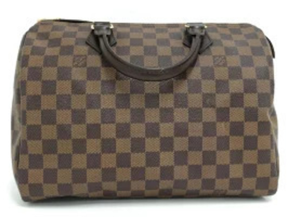 LOUIS VUITTON Speedy Handbag Damier Ebene Brown